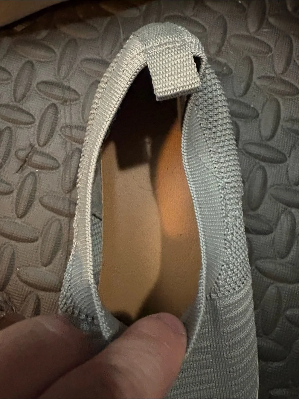 Women’s  Slip-On Knit flats - Light Gray